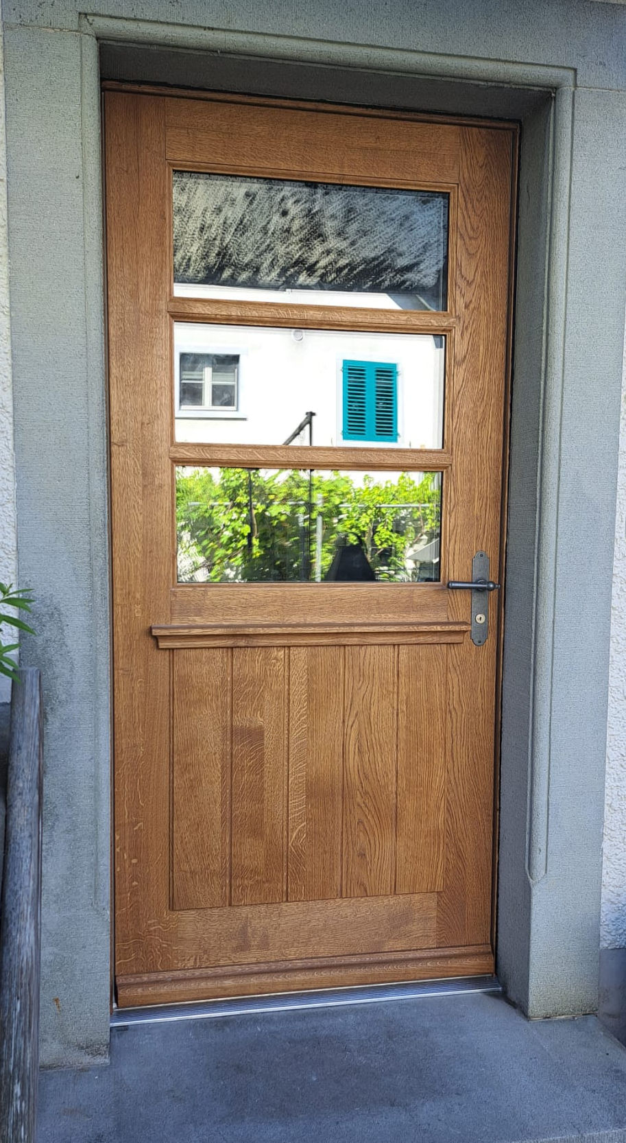 Haustüre - Eiche_mit_Glasscheibe